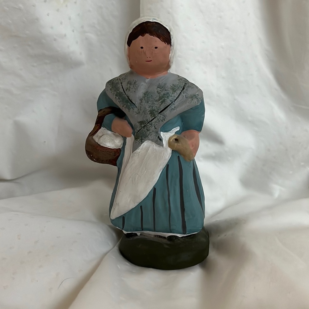 French (Provence) Handmade Nativity Figure, signed